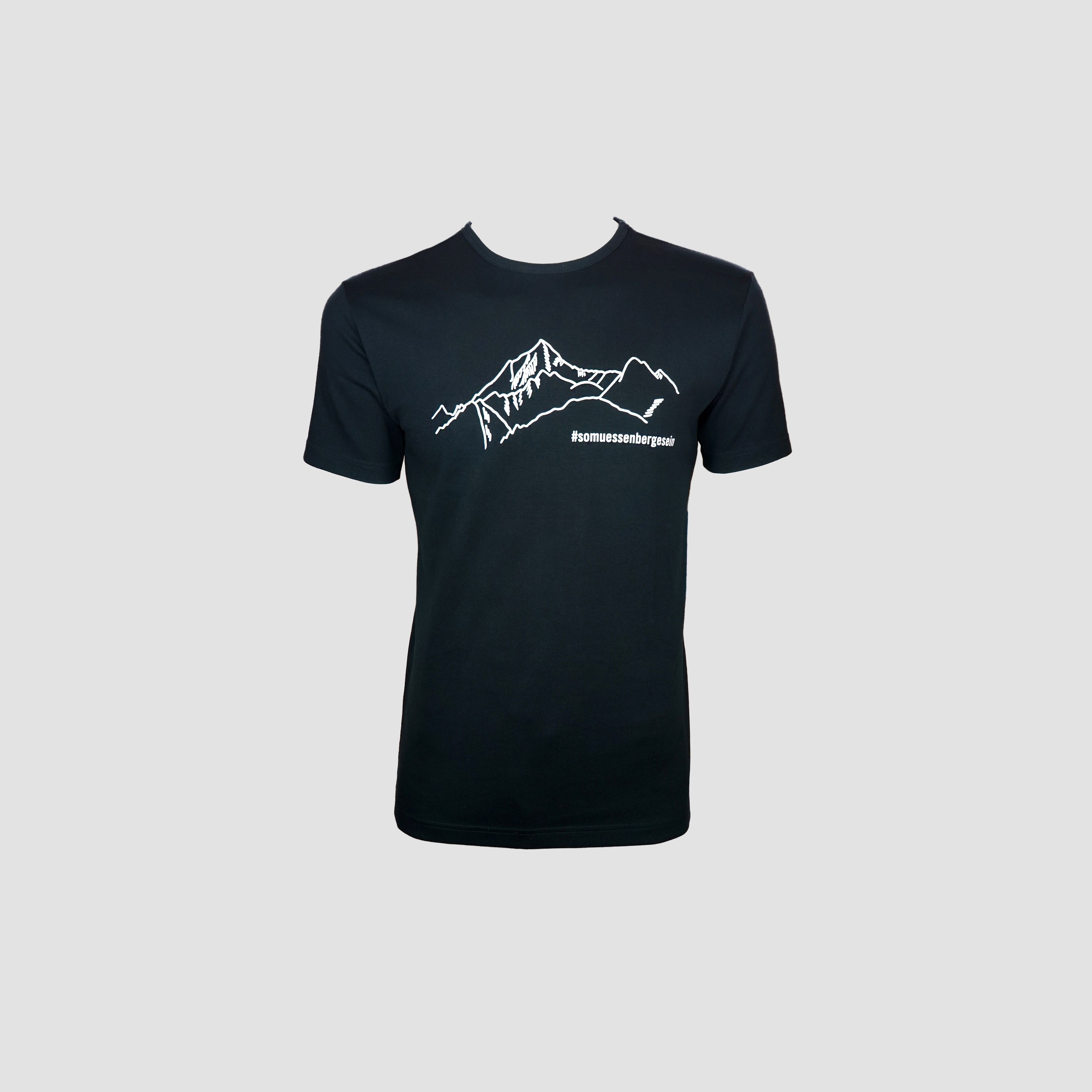 T-Shirt "So müssen Berge sein" schwarz