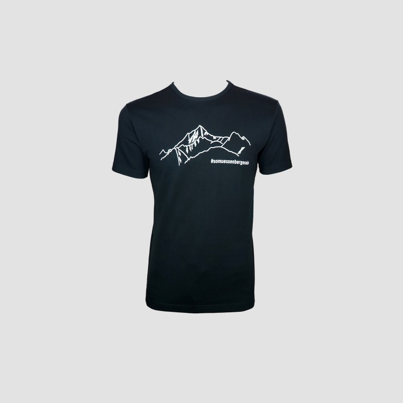 T-Shirt "So müssen Berge sein" schwarz