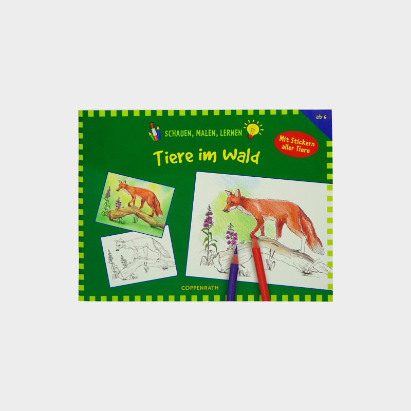 Malbuch - Tiere im Wald