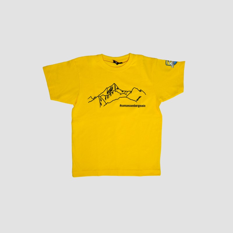 T-Shirt "So müssen Berge sein" kids yellow